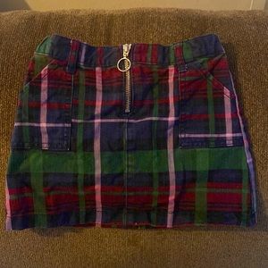 Children’s Place Plaid Jean Skirt
